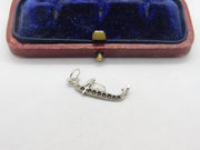 Sterling Silver Venice Gondola Charm Pendant Vintage c1970