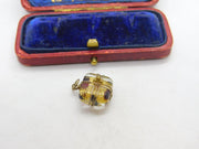 Sterling Silver Mysterious Abstract Charm Pendant Vintage c1970