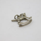 Sterling Silver Rocking Horse Charm Pendant Vintage c1970