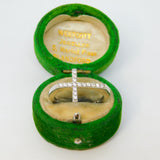 Sterling Silver CZ Set Cross Ring Vintage c1970 Size P 1/2