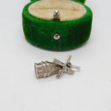 Sterling Silver Windmill Charm Pendant Vintage c1970