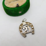 Sterling Silver 21st Birthday Good Luck Charm Pendant Vintage c1970