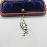 Sterling Silver Native American Charm Pendant Vintage c1970