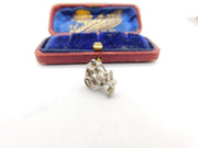 Sterling Silver Steam Engine Charm Pendant Vintage c1970