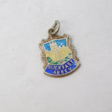 Sterling Silver Buckfast Abbey Enamel Charm Pendant Vintage c1970