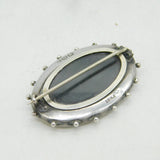Victorian Sterling Silver Golden Jubilee Brooch Pin Antique 1886 Birmingham