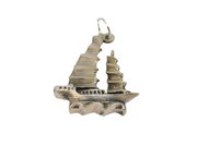 Sterling Silver Sail Boat Charm Pendant Vintage c1970