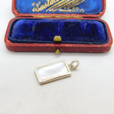 Sterling Silver and Mother of Pearl Charm Pendant Vintage c1970