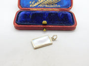 Sterling Silver and Mother of Pearl Charm Pendant Vintage c1970