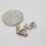 Sterling Silver Maritime Anchor Charm Pendant Vintage c1970