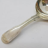 George III Sterling Silver Lined Pattern Tea Caddy Spoon Antique 1813 London