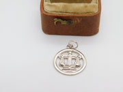 Sterling Silver Libra Scales of Justice Charm Pendant Vintage c1970