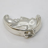 Sterling Silver Novelty Man in the Moon Vesta Case Vintage Birmingham