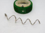 Sterling Silver Swirling Helix Charm Pendant Vintage c1970
