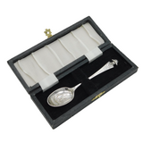 Art Deco Boxed Sterling Silver Admiral Nelson Commemorative Spoon Antique