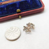 Sterling Silver Filigree Papal Cross Charm Pendant Vintage c1970