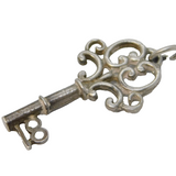Sterling Silver 18th Birthday Key Charm Pendant Vintage c1970