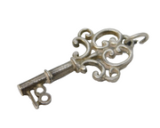 Sterling Silver 18th Birthday Key Charm Pendant Vintage c1970