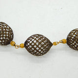 Georgian 22ct Yellow Gold & Woven Hair Mourning Necklace Antique c1790s