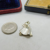 Sterling Silver Spanish Traditional Matador Charm Pendant Vintage c1970