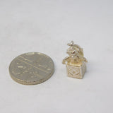 Sterling Silver Jack in the Box Charm Pendant Vintage c1970