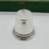 20th Century Boxed Silver Plated Goblet & Cutlery Gift Set Antique c1920