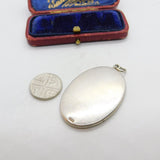 Sterling Silver and Mother of Pearl Charm Pendant Vintage c1970