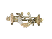 Sterling Silver & Gold Horseshoe Sweetheart Brooch Antique 1888 Birmingham