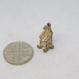 Sterling Silver Royal Throne Charm Pendant Vintage c1970