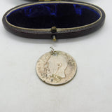 Authentic Belgian 1 Franc Coin Charm Pendant 1866