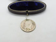 Authentic Belgian 1 Franc Coin Charm Pendant 1866