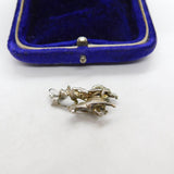 Sterling Silver Crusader King on Horse Charm Pendant Vintage c1970