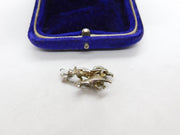 Sterling Silver Crusader King on Horse Charm Pendant Vintage c1970