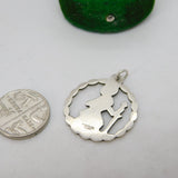 Sterling Silver St Christopher Travel Charm Pendant Vintage c1970