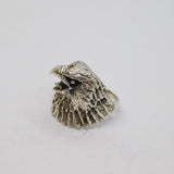 Sterling Silver Eagle Bird Of Prey Statement Ring Vintage c1970 Size Q 1/2