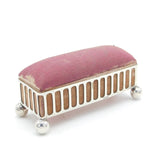 Victorian Silver Plated EPNS Jewellery Box or Pin Cushion Antique c1890