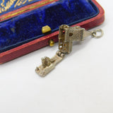 Sterling Silver Couple in the Church Wedding Charm Pendant Vintage c1970