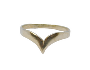 Sterling Silver Wishbone Dress Ring Vintage c1970 Size R