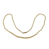 Victorian 9ct Rose Gold & Cultured Pearl String Necklace Antique c1880s
