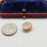 Shell Cameo Lady's Face in Profile Charm Pendant Vintage c1970