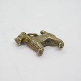 Sterling Silver Terrier Dog Charm Pendant Vintage c1970s