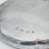 George III Sterling SIlver Beaded Edge Salver Dish Antique 1775 London