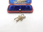 Sterling Silver Viking Warrior Charm Pendant Vintage c1970