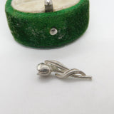 Sterling Silver Rose Flower Charm Pendant Vintage c1970