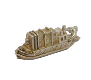 Sterling Silver Barge Boat Charm Pendant Vintage c1970s