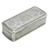 19th Century Italian .800 Silver Rialto Bridge, Venice Snuff Box Antique c1880s