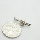 Sterling Silver Fruit Seller Lady Charm Vintage c1970