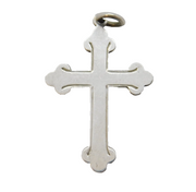Sterling Silver Cross Charm Pendant Vintage c1970s