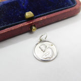 Sterling Silver Religious Monk Papal Charm Pendant Vintage c1970