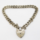 Sterling Silver Curb Link Charm Bracelet Vintage 1979 Birmingham